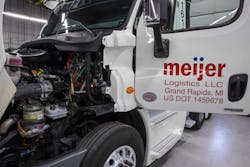 Meijer Logistics has service technicians available 24/7. Meijer Logistics has service technicians available 24/7.