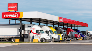 Trucks Fueling In Virginia