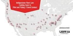 Bridgestone Fleet Care At Pilot And Flying J Locations Map