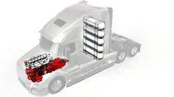 Hydrogen fuel that powers the X15H engine is stored in gas cylinders specially designed to withstand very high pressures. This same storage system could be used in the future to power hydrogen fuel cell electric vehicles. Hydrogen fuel that powers the X15H engine is stored in gas cylinders specially designed to withstand very high pressures. This same storage system could be used in the future to power hydrogen fuel cell electric vehicles.