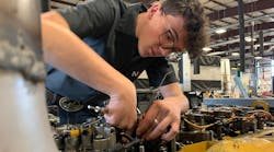 NVI-Blairsville in Pennsylvania is one of several automotive and diesel trade schools training the next generation of technicians. Patrick Baker (pictured) finished the six-month program in June as part of NVI&apos;s first graduating class.