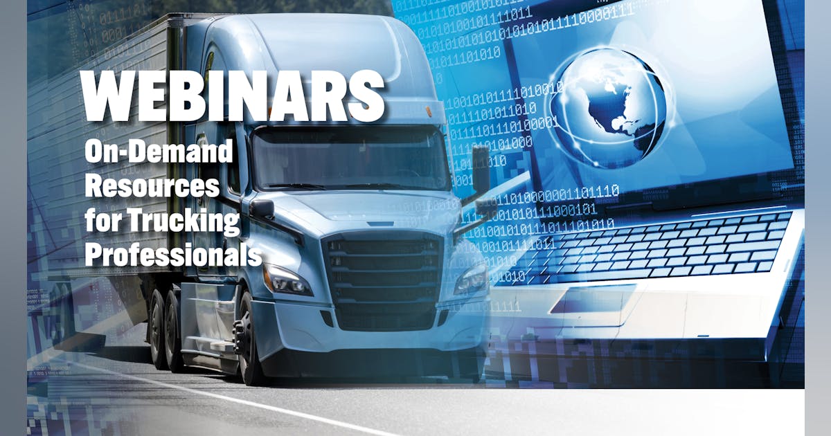 Webinars and webchats, powered by FleetOwner