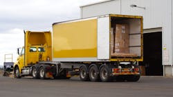 Less-than-truckload fleets, which often run smaller, twin trailers like this one, have particular trailer utilization challenges since by definition they allow multiple shippers to share space on the same tractor-trailer.