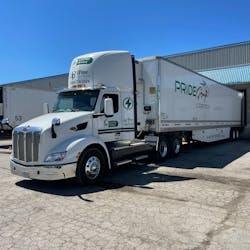 Pride Group Enterprises ordered the Freightliner EVs after testing battery-electric trucks in local deliveries for more than a month. Pride Group Enterprises ordered the Freightliner EVs after testing battery-electric trucks in local deliveries for more than a month.