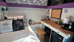 A look inside Jess Graham's cab makeover. A look inside Jess Graham's cab makeover.