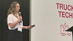 Julie Johnson, head of market development and growth for Volta Trucks, discusses redesigning trucks for safety during Move America 2022.