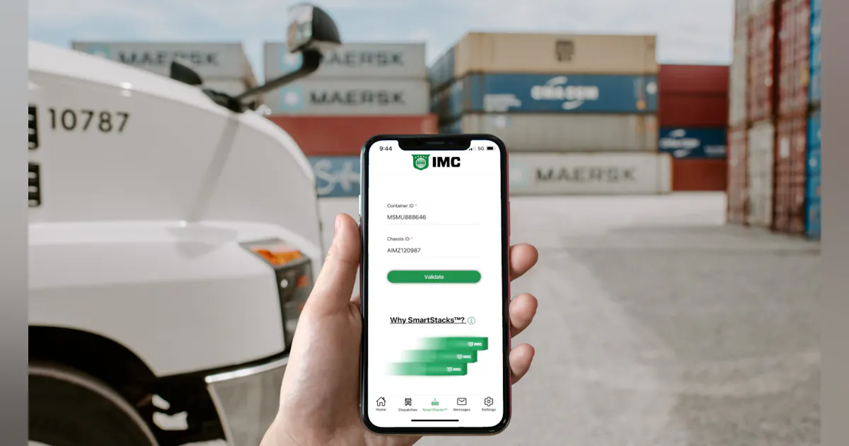 Smart Container App IMC Companies SmartStack app to speed up drayage shipping containers ...