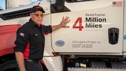 XPO driver has traveled 4 million accident-free miles in his almost 35-year less-than-truckload career. XPO driver has traveled 4 million accident-free miles in his almost 35-year less-than-truckload career.
