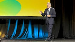 ATA president and CEO Chris Spear deliver state of industry address during MCE 2022. ATA president and CEO Chris Spear deliver state of industry address during MCE 2022.