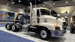 The Mack Anthem model year 2023 6x4 day cab is designed for regional haul use. The Mack Anthem model year 2023 6x4 day cab is designed for regional haul use.