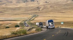 Truck Freight transport through California
