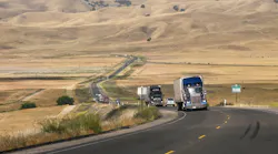 Truck Freight transport through California
