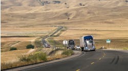 Truck Freight transport through California