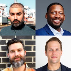 New leadership additions to Voltera’s team: Kit Ahuja, VP, energy services and operations (top left); Jonathan Colbert, VP of marketing (top right); Josh Kelaher, director, technical operations (lower left); and Justin Sztyk, director of construction (lower right). New leadership additions to Voltera’s team: Kit Ahuja, VP, energy services and operations (top left); Jonathan Colbert, VP of marketing (top right); Josh Kelaher, director, technical operations (lower left); and Justin Sztyk, director of construction (lower right).