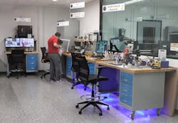 The Bendix Avon Headquarters has 27 test cells, including this R&amp;D lab.