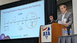 American Trucking Associations&apos; Glen Kedzie said that the trucking industry is facing more regulation tightening within 10 years than it saw in the previous 30 years.