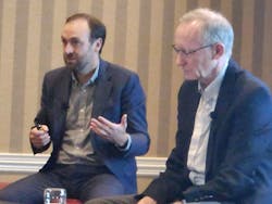 National Grid's Brian Wilkie and Hitachi Energy's Gary Rackliffe discuss the challenges of fleet electrification at the T&D World conference. National Grid's Brian Wilkie and Hitachi Energy's Gary Rackliffe discuss the challenges of fleet electrification at the T&D World conference.