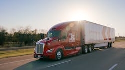 Kodiak Robotics operates several self-driving long-haul tractor-trailers that deliver freight along dedicated lanes in and around Texas. Kodiak Robotics operates several self-driving long-haul tractor-trailers that deliver freight along dedicated lanes in and around Texas.
