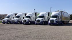 Alco relies on a leased fleet from PacLease and operates 33 Peterbilt Model 579s with additional units on order. Alco relies on a leased fleet from PacLease and operates 33 Peterbilt Model 579s with additional units on order.