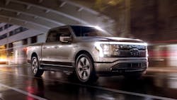 The Ford F-150 Lightning. The Ford F-Series celebrates its 75th anniversary this year.