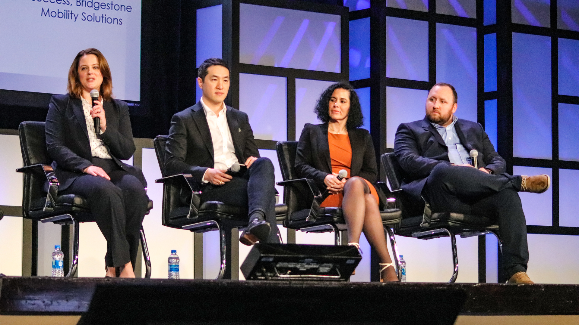 The 'Emerging Leadership Panel' at HDAD 2023 included (from left to right): Julie Alfermann, Jack Chung, Tanya Miracle, and CJ Biank.