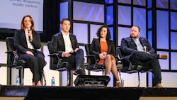 The 'Emerging Leadership Panel' at HDAD 2023 included (from left to right): Julie Alfermann, Jack Chung, Tanya Miracle, and CJ Biank. The 'Emerging Leadership Panel' at HDAD 2023 included (from left to right): Julie Alfermann, Jack Chung, Tanya Miracle, and CJ Biank.