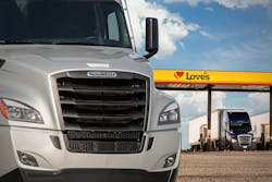 Love&apos;s is will work directly with local Freightliner dealers to supply parts and service trucks beginning this spring.