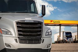 Love's is will work directly with local Freightliner dealers to supply parts and service trucks beginning this spring. Love's is will work directly with local Freightliner dealers to supply parts and service trucks beginning this spring.