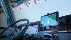 The Drivewyze system uses ELDs to pass along alerts and other messages to truck drivers. The Drivewyze system uses ELDs to pass along alerts and other messages to truck drivers.