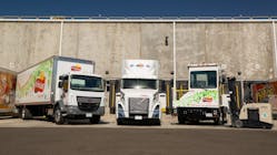 Along with the Tesla Semis, Frito-Lay&apos;s Modesto, California, facility includes BYD electric terminal tractors, Peterbilt 220EV box trucks, and dozens of Volvo VNL CNG tractors.
