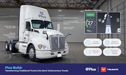 Plus offers commercial upfits of its PlusDrive system for new and existing Class 8 tractors. Plus offers commercial upfits of its PlusDrive system for new and existing Class 8 tractors.