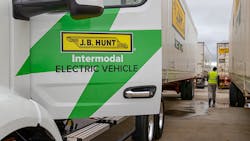 J.B. Hunt Transport Services, one of the largest for-hire fleets in North America, has a goal to reduce its carbon emission intensity by 32% by 2034 (based on 2019 output).