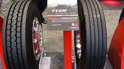 Yokohama introduced the 114R regional-haul trailer tire during the 2023 TMC Annual Meeting in Orlando, Florida. Yokohama introduced the 114R regional-haul trailer tire during the 2023 TMC Annual Meeting in Orlando, Florida.