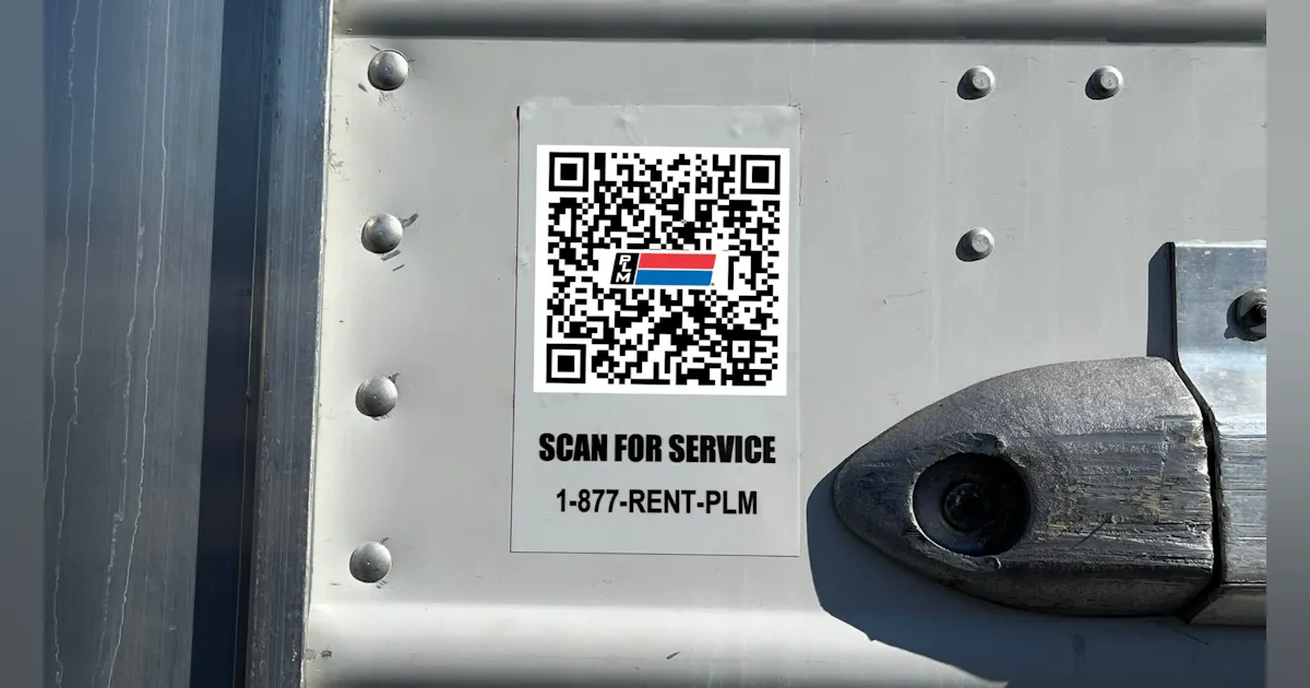 Trailer Code Box PLM Fleet adds QR codes to refrigerated trailer lease fleet | FleetOwner