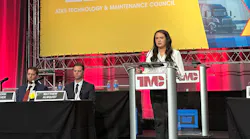 Caitlin Dillion, senior manager of maintenance at Mississippi-based Jones Logistics, details how her fleet has endured ongoing equipment challenges during TMC's 2023 annual meeting.