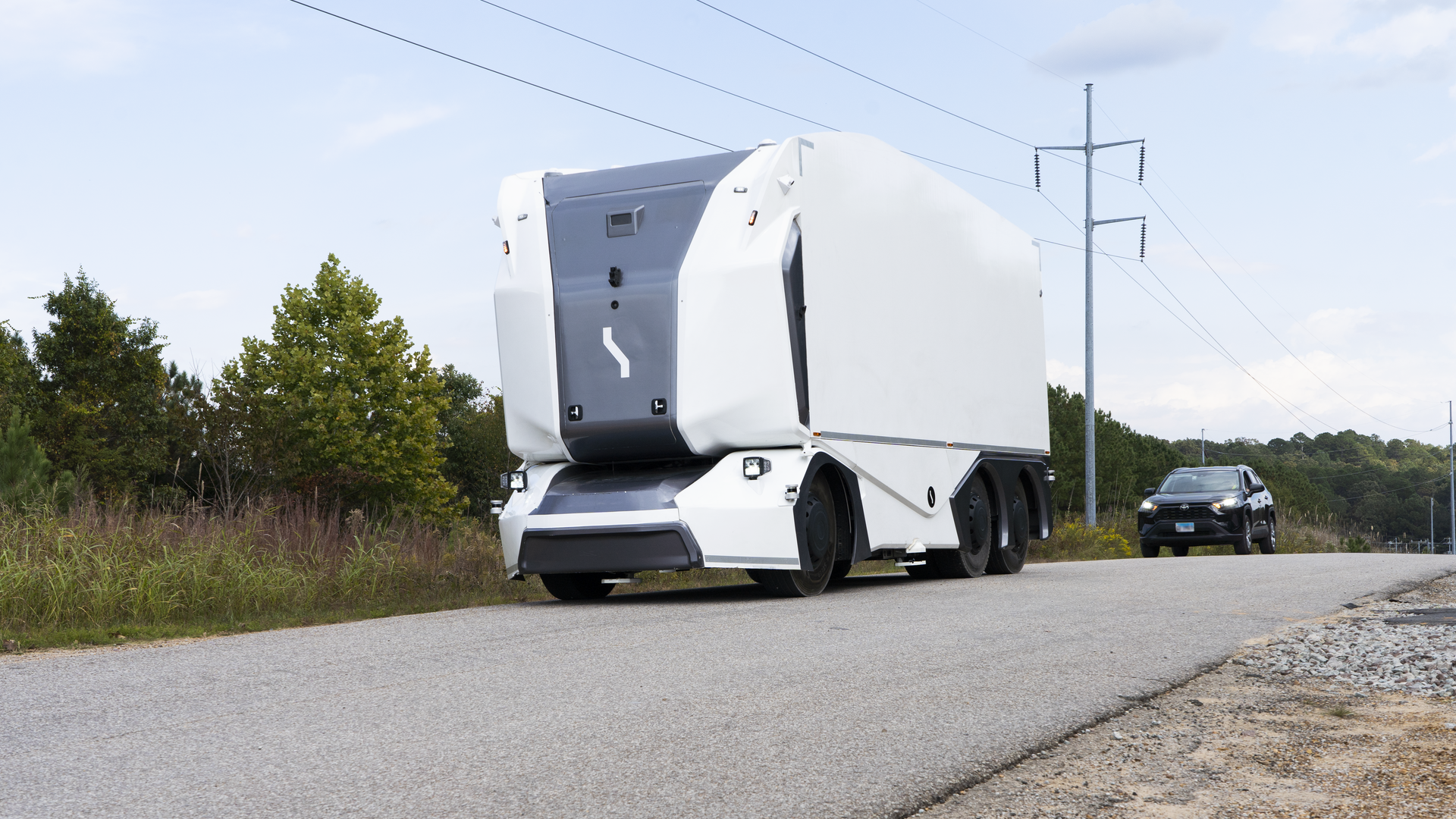 The Einride Pod Transported Finished Products On The Highway Between Ge Appliances Monogram Refrigeration Llc Manufacturing Plant And Warehouse 6425a42496d12