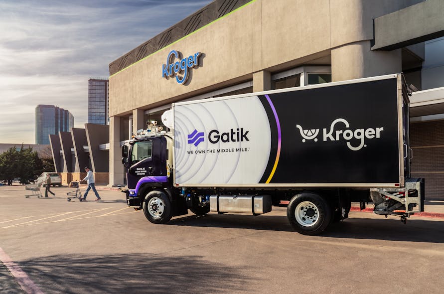 Gatik&rsquo;s medium-duty autonomous box trucks will transport fresh, customer-favorite products from a Kroger customer fulfillment center in Dallas, Texas, to multiple retail locations.