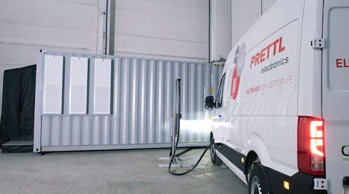 Containerized charging can charge up to 20 vehicles with 400 kilowatts per vehicle, with the potential to deliver up to 700kW.