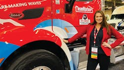 Angelika Mangino, the culture and engagement manager at waste management company Clean Harbors, was chosen as the Women in Trucking Association&apos;s April 2023 Member of the Month.