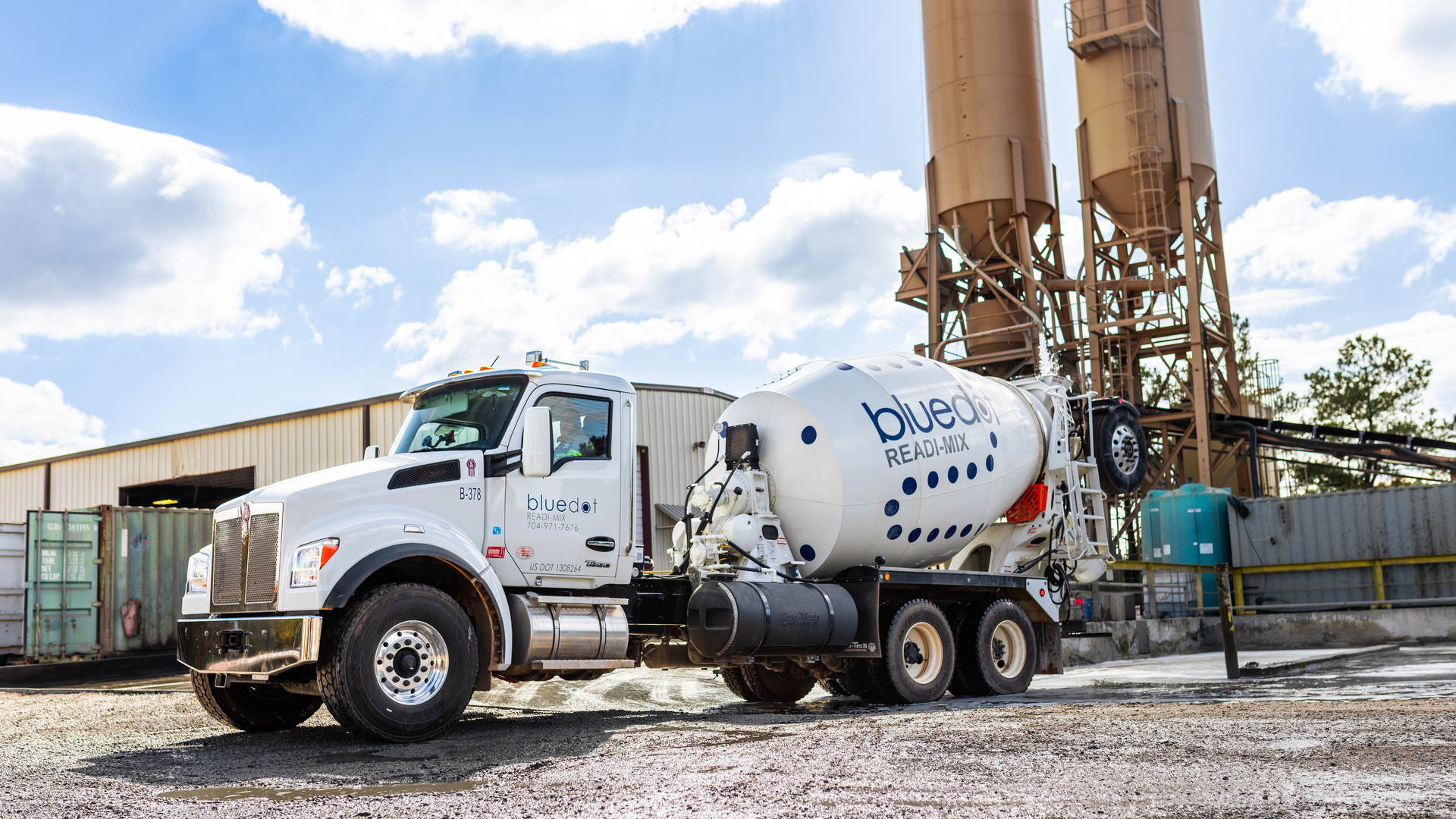 Blue Dot is leveraging technology to enhance fleet maintenance and driver management for its fleet of 125 mixers.