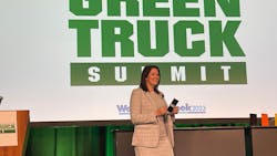 During a session at the Green Truck Summit during Work Truck Week 2023 in Indianapolis in March, Amy Dobrikova, VP of fleet solutions for Blink Charging, detailed steps fleets should take to set up charging infrastructure.
