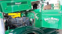 Rick McClerkin from Roadway Antique Trucks won Best Antique Truck for his 1941 Model 344 during the 2023 Peterbilt Pride and Class truck show at the Texas Motor Speedway in Fort Worth, Texas.