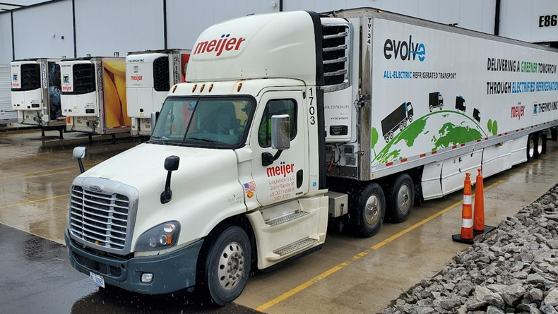 Meijer tests zeroemissions refrigerated trailer with electric Thermo