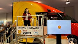 Selda Gunsel announces Shell Starship 3.0 initiative during ACT Expo 2023. Selda Gunsel announces Shell Starship 3.0 initiative during ACT Expo 2023.