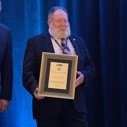 CPC Logistics truck driver Ron Mahar, who is assigned to drive for Walgreens in Houston, displays his NPTC Driver Hall of Fame Award—one of only four given each year. CPC Logistics truck driver Ron Mahar, who is assigned to drive for Walgreens in Houston, displays his NPTC Driver Hall of Fame Award—one of only four given each year.