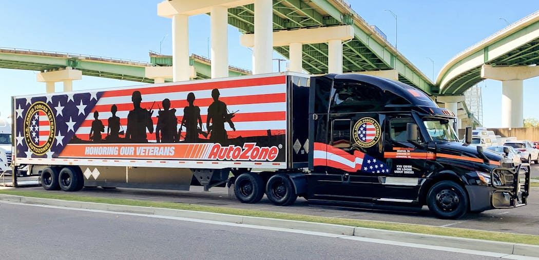 AutoZone was honored as a 2023 FleetOwner 500 Private Fleet of the Year finalist during the National Private Truck Council&apos;s annual convention in Orlando, Florida.