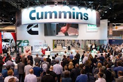 A full house for Cummins' 2023 ACT Expo press conference. A full house for Cummins' 2023 ACT Expo press conference.