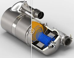 A Donaldson all-in-one downstream mixer A Donaldson all-in-one downstream mixer