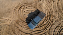 Ford's Trail Turn Assist can virtually lock either rear wheel to shrink their turn radius to 180 degrees. Ford's Trail Turn Assist can virtually lock either rear wheel to shrink their turn radius to 180 degrees.