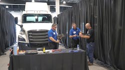 Jamie Chustz, a lead Tech 1 at Penske, begins the practical portion of the Penske Tech Showdown. Jamie Chustz, a lead Tech 1 at Penske, begins the practical portion of the Penske Tech Showdown.